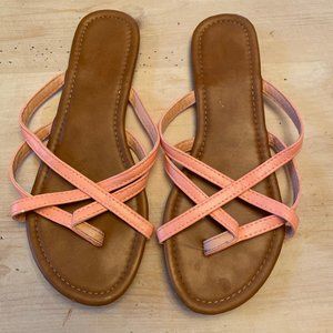 Coral Flip flops